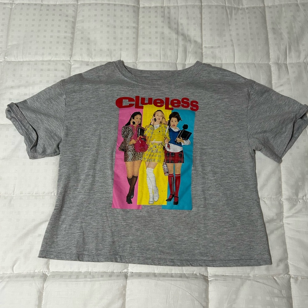 Gray Clueless Graphic T-Shirt